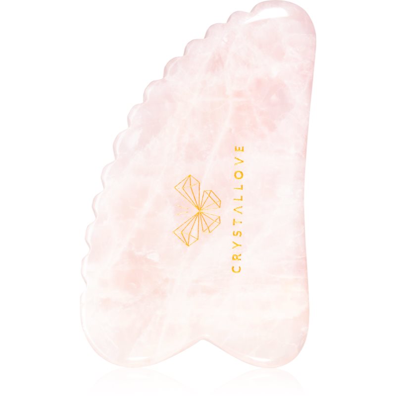 Crystallove Rose Quartz 3D Gua Sha Attrezzi Per I Massaggi 1 Pz