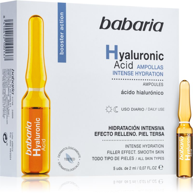 Babaria Hyaluronic Acid Fiala Con Acido Ialuronico 5 X 2 Ml