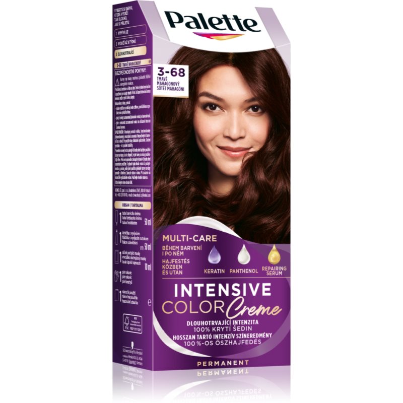 Schwarzkopf Palette Intensive Color Creme Tinta Permanente Per Capelli Colore 3-68 R2 Dark Mahogany 1 Pz