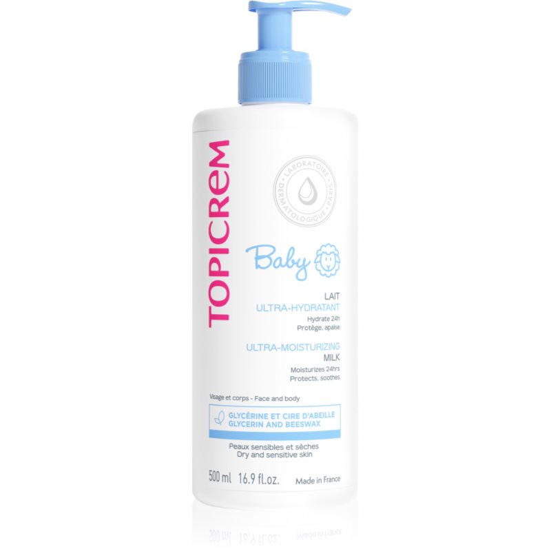 Topicrem Baby My 1St Ultra-Moisturizing Milk Latte Idratante Per Corpo E Viso Per Pelli Secche E Sensibili 500 Ml