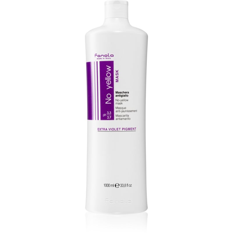 Fanola No Yellow Maschera Per Capelli Neutralizzante Per Toni Gialli 1000 Ml