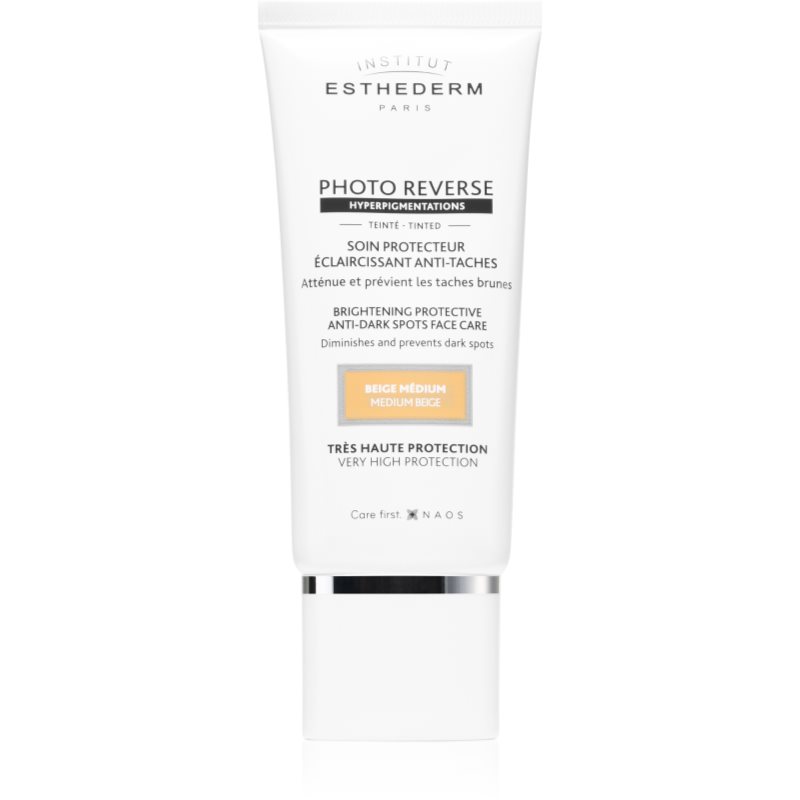 Institut Esthederm Photo Reverse Brightening Protective Anti-Dark Spots Face Care Crema Protettiva Colorata Contro Le Macchie Della Pelle Ad Alta Prot