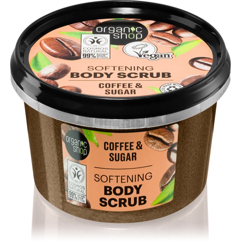 Organic Shop Organic Coffee & Sugar Scrub Corpo Al Caffè 250 Ml