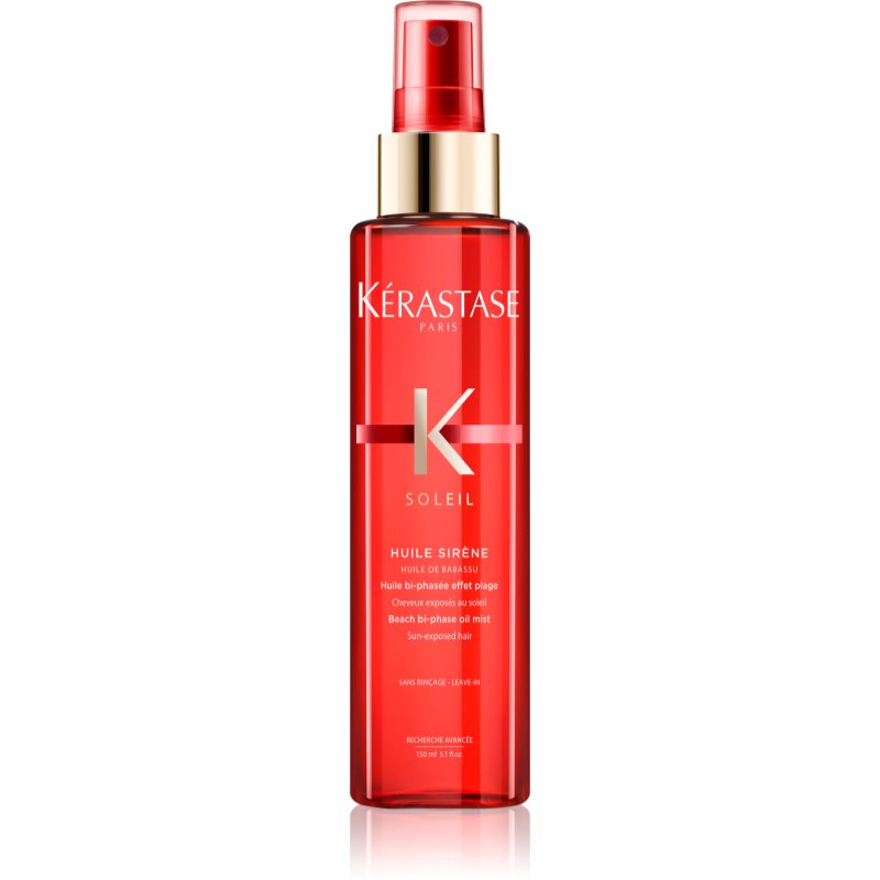 Kérastase Soleil Huile Sirène Olio Spray Bifasico Idratante Per Un Effetto Spiaggia Con Filtro Uv 150 Ml