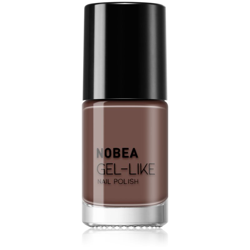 Nobea Day-To-Day Gel-Like Nail Polish Smalto Per Unghie Effetto Gel Colore Dark Mocha #N06 6 Ml
