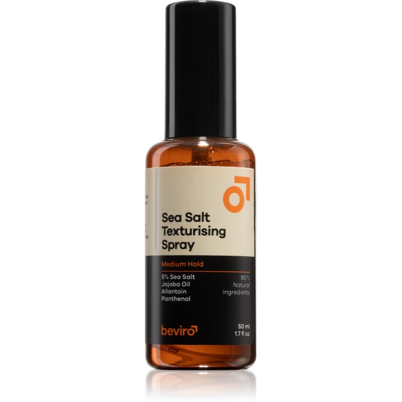 Beviro Sea Salt Texturising Spray Spray Al Sale Per Capelli Fissaggio Medio 50 Ml