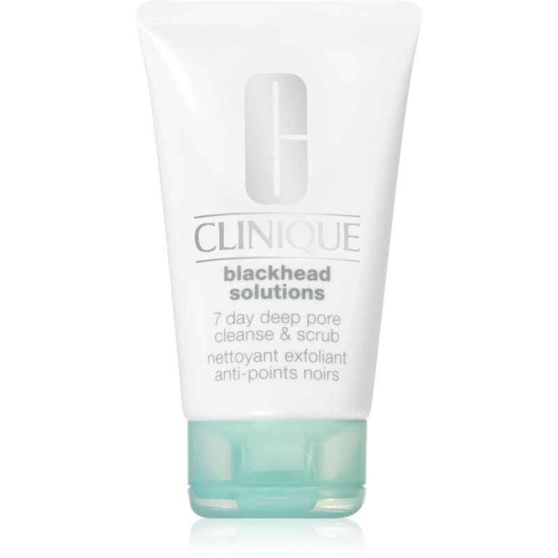 Clinique Blackhead Solutions 7 Day Deep Pore Cleanse & Scrub Esfoliante Detergente Viso Contro I Punti Neri 125 Ml