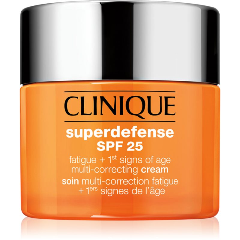 Clinique Superdefense™ Spf 25 Fatigue + 1St Signs Of Age Multi-Correcting Cream Crema Contro I Primi Segni Di Invecchiamento Per Pelli Secche E Miste