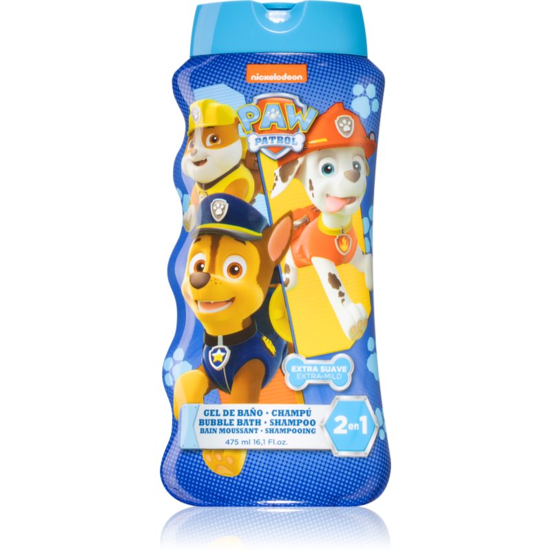 Nickelodeon Paw Patrol Bubble Bath And Shampoo Gel Bagno E Doccia Per Bambini 475 Ml