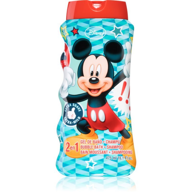 Disney Mickey Shampoo & Shower Gel Gel Bagno E Doccia Per Bambini 475 Ml