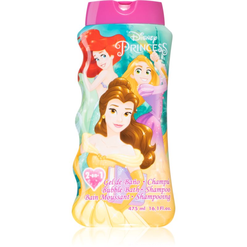 Disney Princess Bubble Bath And Shampoo Gel Bagno E Doccia Per Bambini 475 Ml