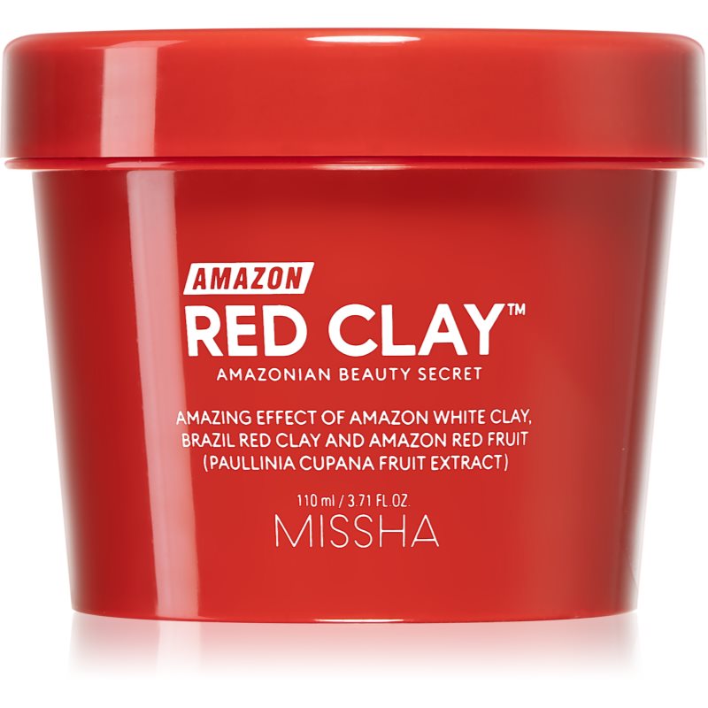 Missha Amazon Red Clay™ Maschera Detergente Per La Riduzione Del Sebo E Dei Pori Con Argilla 110 Ml