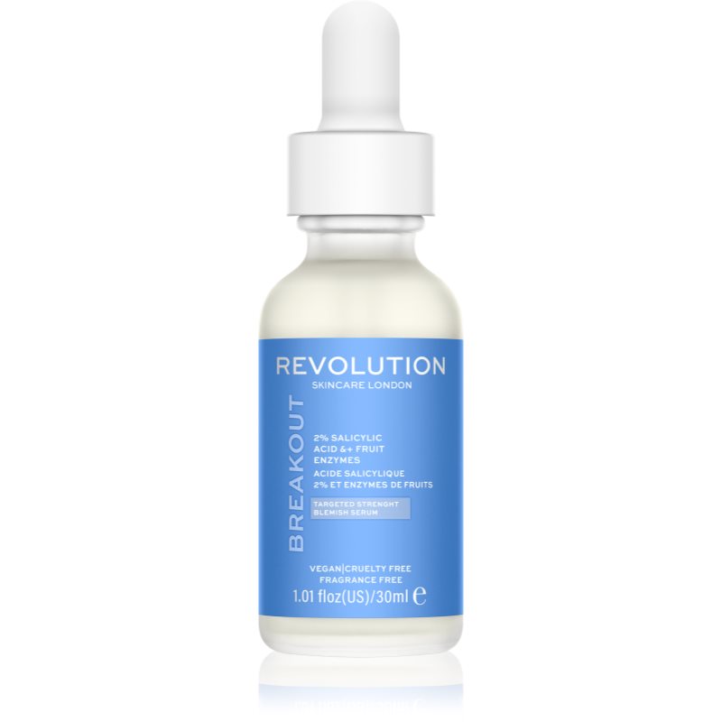 Revolution Skincare Super Salicylic 2% Salicylic Acid & Fruit Enzymes Siero Rigenerante Per Pelli Grasse E Problematiche 30 Ml