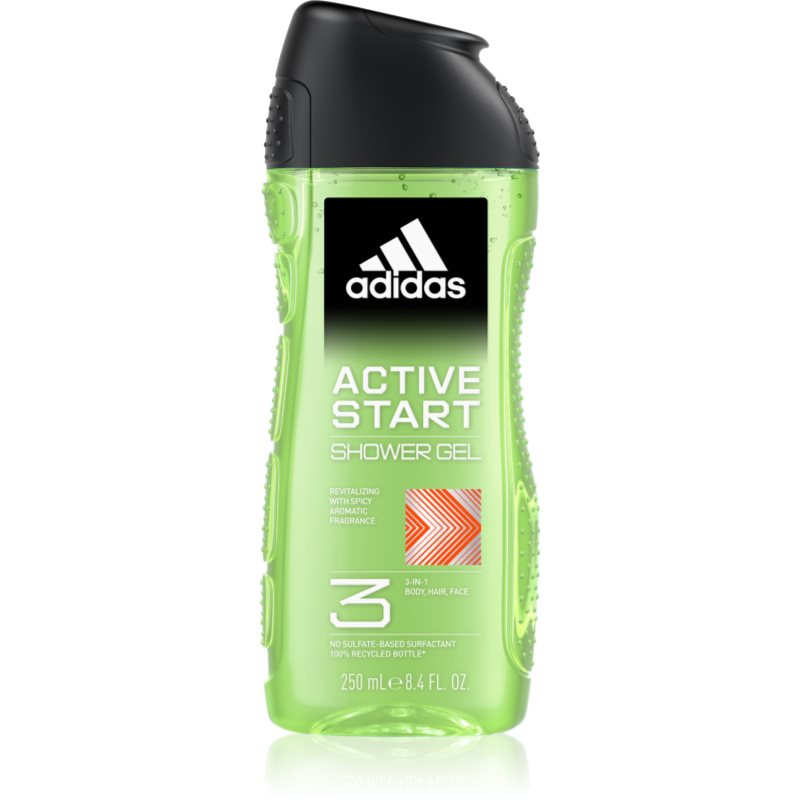 Adidas 3 Active Start Gel Doccia Per Uomo 250 Ml