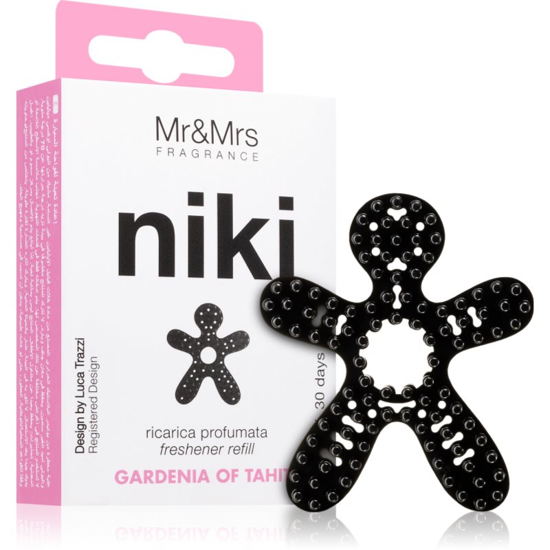 Mr & Mrs Fragrance Niki Gardenia Of Tahiti Deodorante Per Auto Ricarica 1 Pz