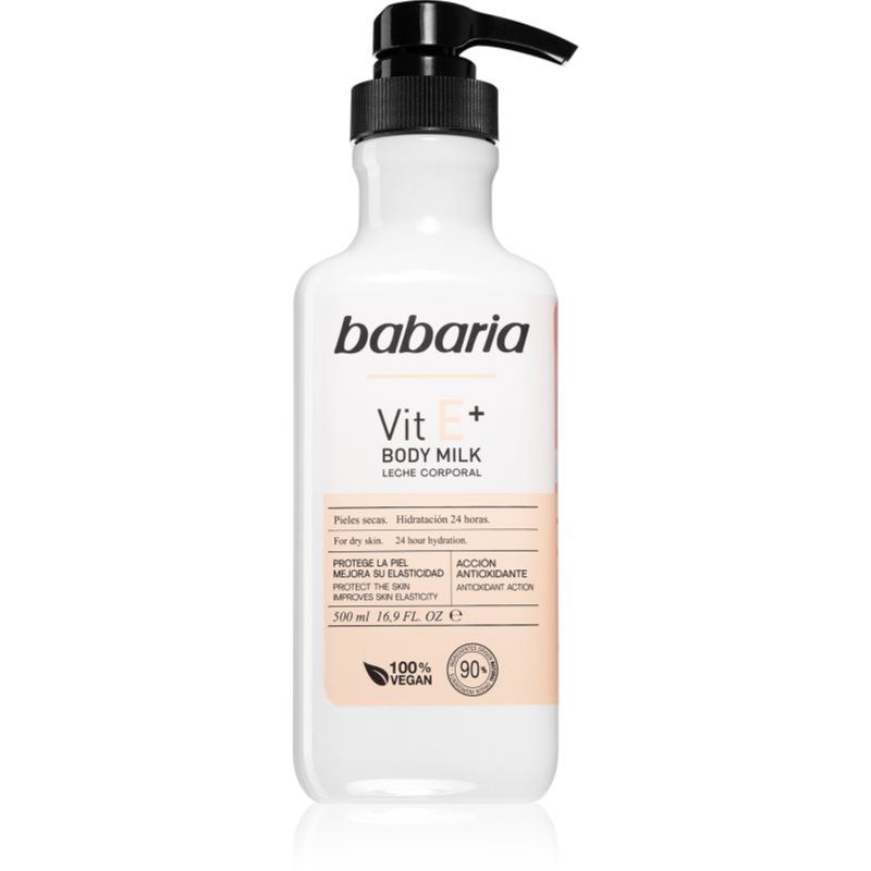 Babaria Vitamin E Latte Idratante Corpo Per Pelli Secche 500 Ml