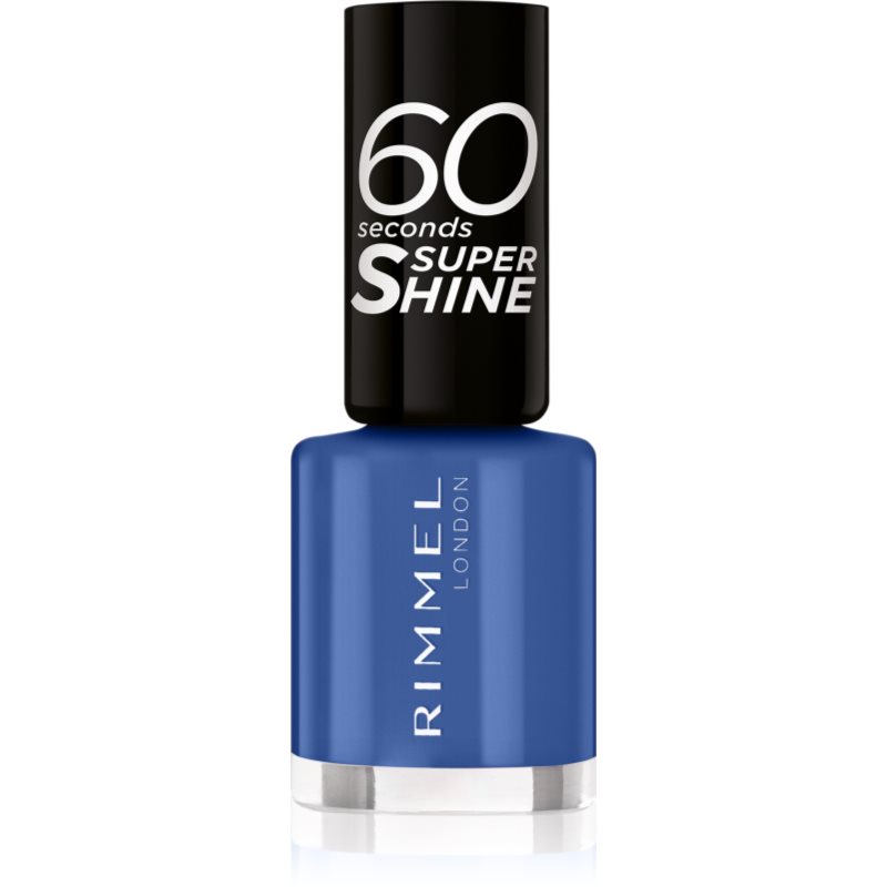 Rimmel 60 Seconds Super Shine Smalto Per Unghie Colore 828 Danny Boy Blue! 8 Ml