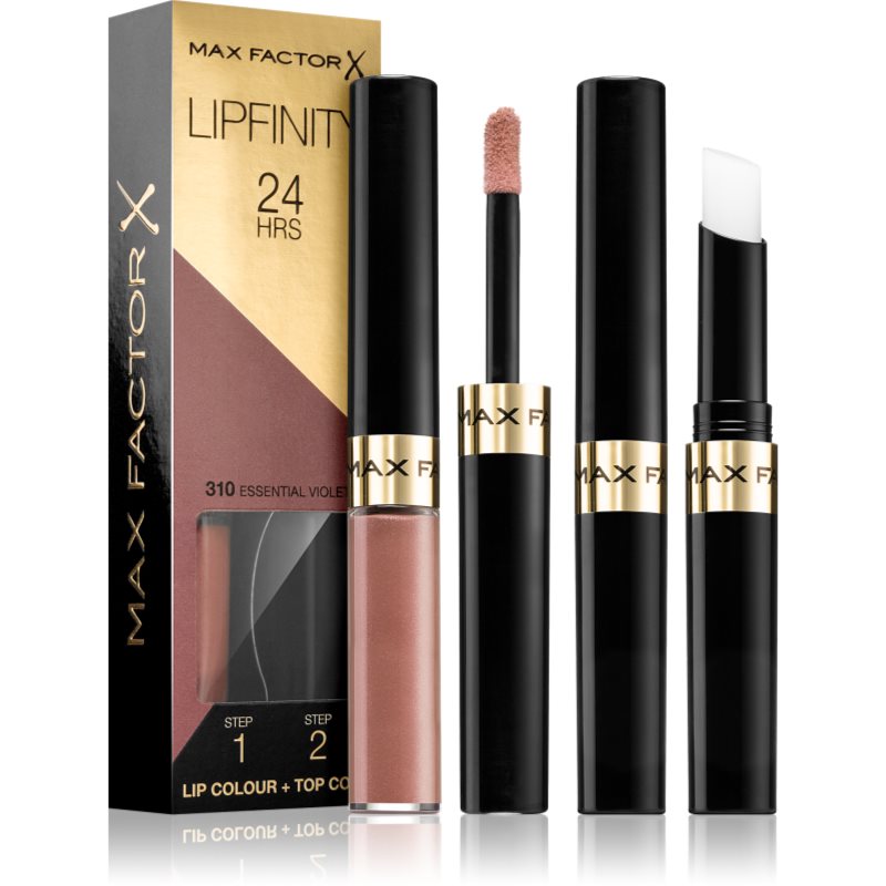 Max Factor Lipfinity Lip Colour Rossetto Lunga Tenuta Con Balsamo Colore 310 Essential Violent 4,2 G