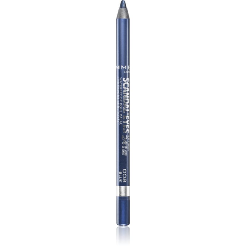 Rimmel Scandaleyes Waterproof Kohl Kajal Matita Per Occhi Waterproof Colore 008 Blue 1,3 G
