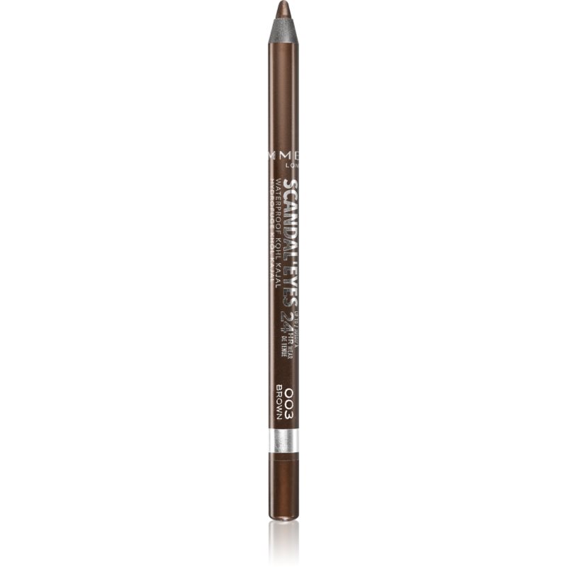 Rimmel Scandaleyes Waterproof Kohl Kajal Matita Per Occhi Waterproof Colore 003 Brown 1,3 G