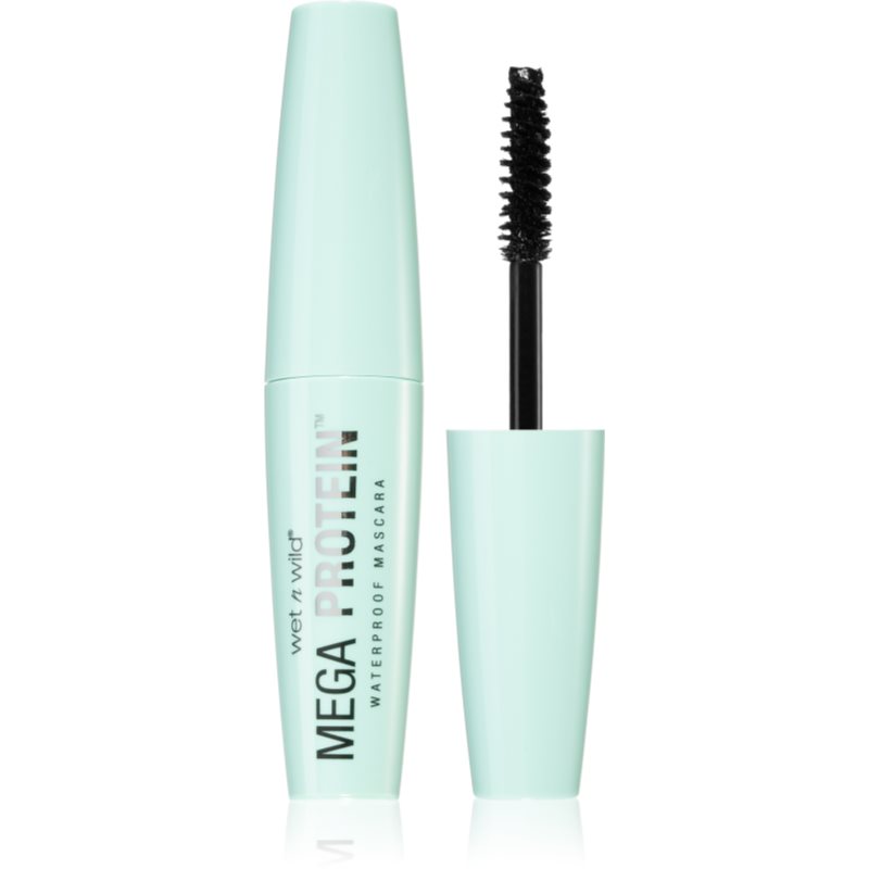 Wet N Wild Mega Protein Mascara Volumizzante E Allungante Resistente All'Acqua Colore Very Black 6 Ml