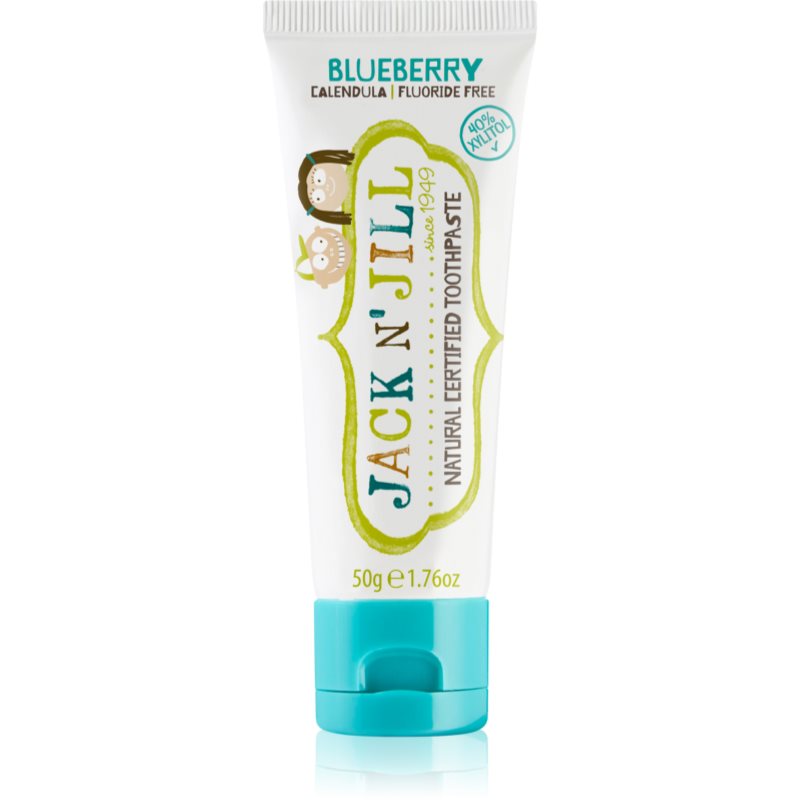 Jack N’ Jill Natural Dentifricio Naturale Per Bambini Aroma Blueberry 50 G