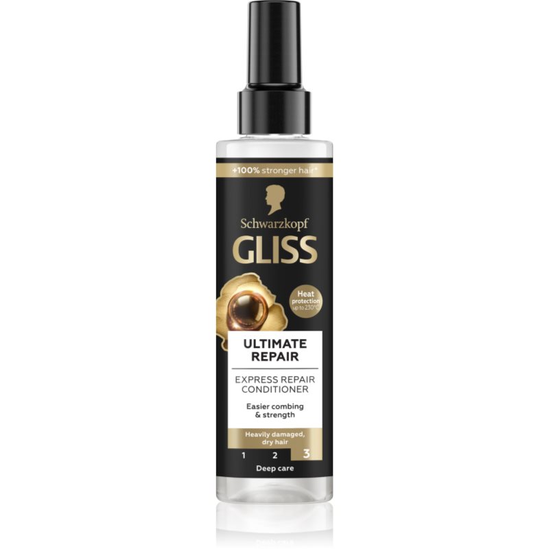 Schwarzkopf Gliss Ultimate Repair Balsamo Rigenerante Senza Risciacquo Per Capelli Rovinati E Secchi 200 Ml