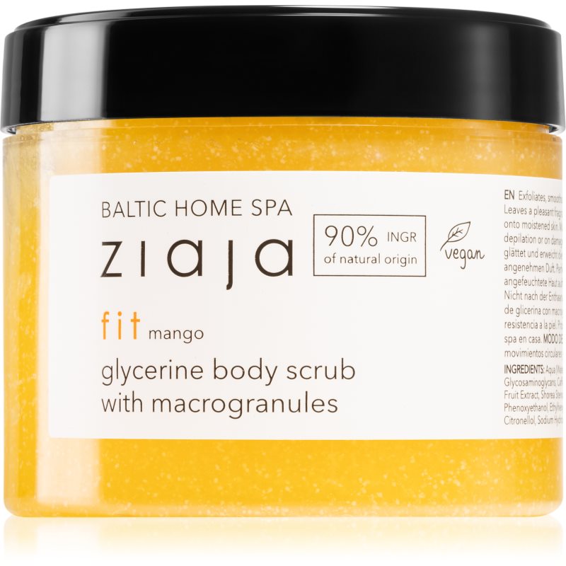 Ziaja Baltic Home Spa Fit Mango Peeling A Grana Grossa Con Glicerina 300 Ml