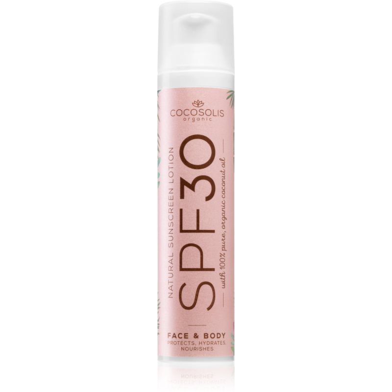 Cocosolis Natural Sunscreen Lotion Crema Protettiva Abbronzante Spf 30 100 Ml