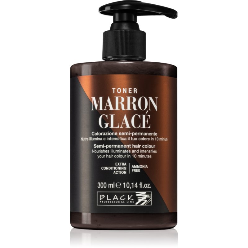 Black Professional Line Toner Tinta Per Sfumature Naturali Marron Glace 300 Ml