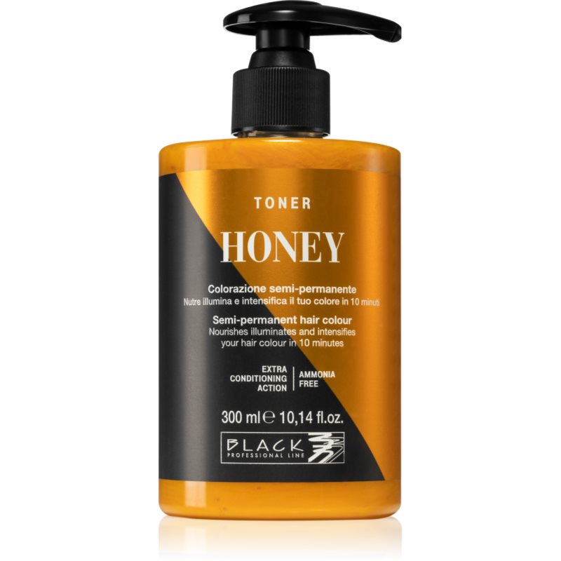 Black Professional Line Toner Tinta Per Sfumature Naturali Honey 300 Ml