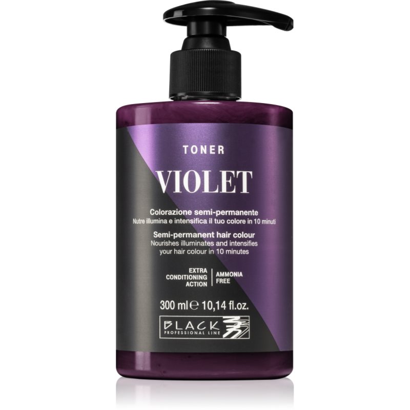 Black Professional Line Toner Tinta Per Sfumature Naturali Violet 300 Ml