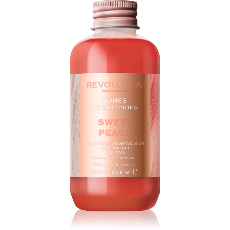 Revolution Haircare Tones For Blondes Balsamo Colorato Per Capelli Biondi Colore Sweet Peach 150 Ml