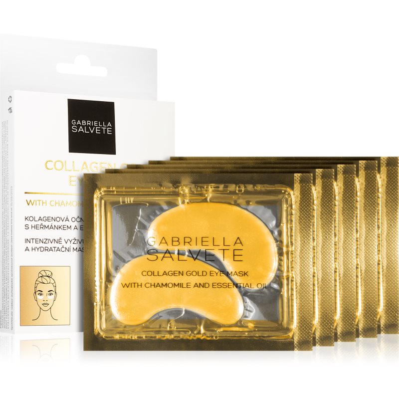 Gabriella Salvete Eye Mask Collagen Gold Maschera Occhi Contro Gonfiori E Occhiaie Con Collagene 5X2 Pz