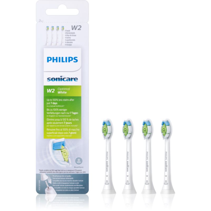Philips Sonicare Optimal White Standard Hx6064/10 Testine Di Ricambio Per Spazzolino Hx6064/10 4 Pz