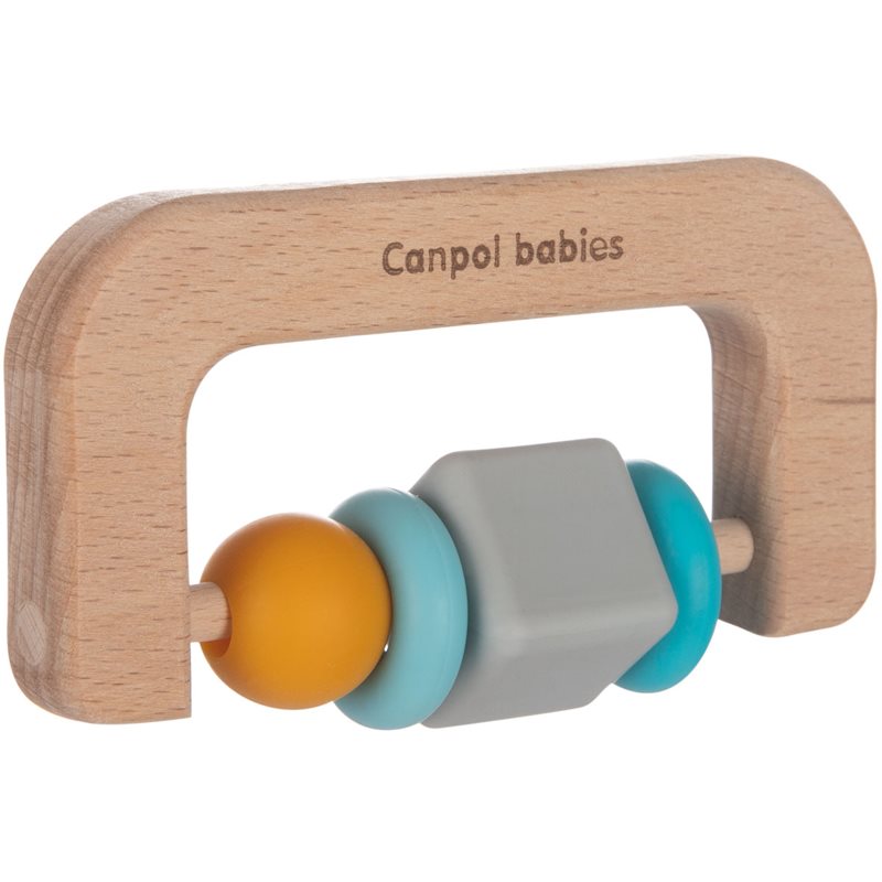 Canpol Babies Teethers Wood-Silicone Dentaruolo 1 Pz
