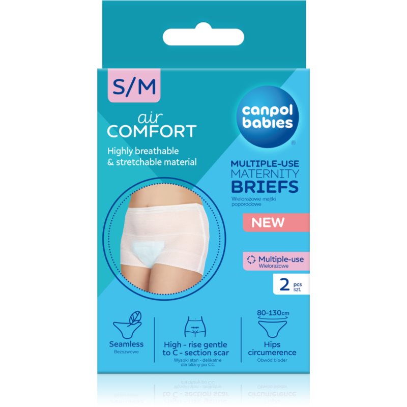 Canpol Babies Maternity Briefs Mutandine Post Parto Taglia S/M 2 Pz