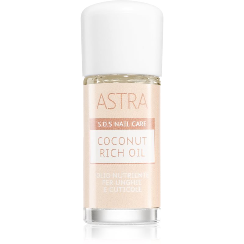 Astra Make-Up S.O.S Nail Care Coconut Rich Oil Olio Di Cocco Per Unghie E Cuticole 12 Ml
