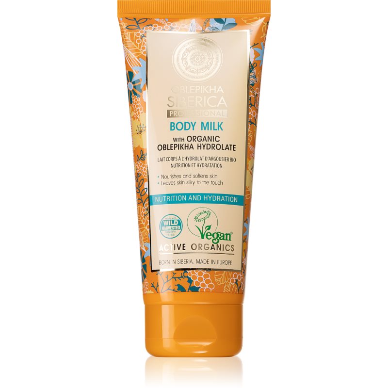 Natura Siberica Oblepikha (Sea-Buckthorn) Latte Nutriente Corpo Con Olivello Spinoso 200 Ml
