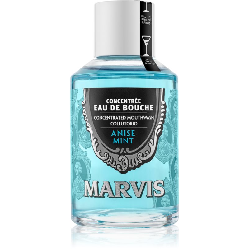 Marvis Concentrated Mouthwash Collutorio Concentrato Per Un Alito Fresco Anise Mint 120 Ml