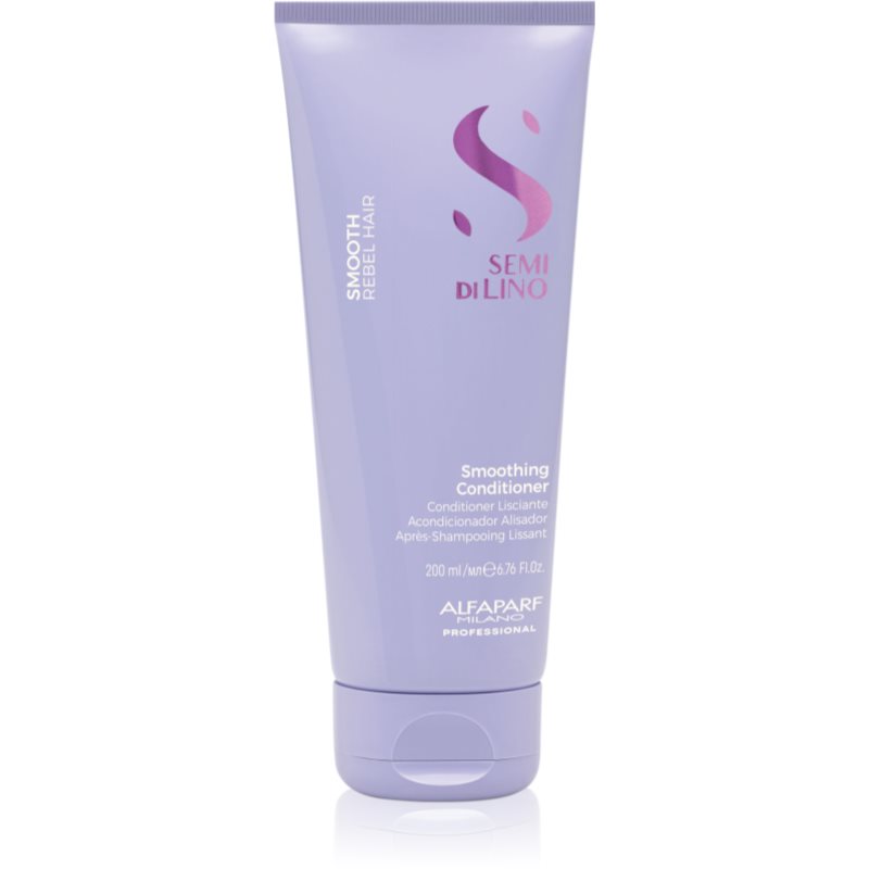 Alfaparf Milano Semi Di Lino Smooth Balsamo Lisciante Per Capelli Ribelli E Crespi 200 Ml
