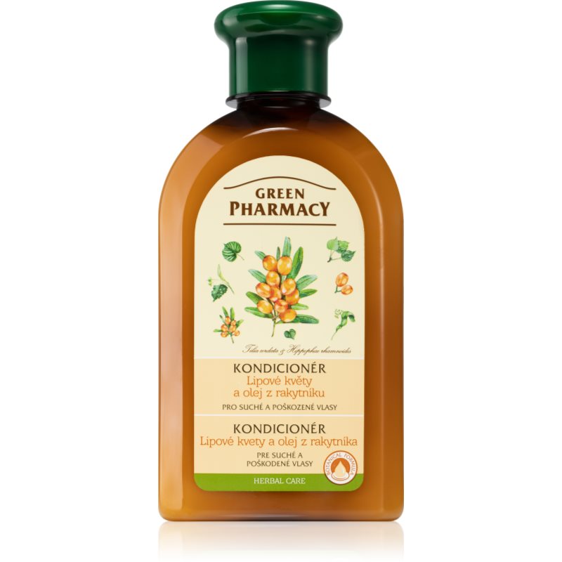 Green Pharmacy Sea Buckthorn Conditioner Balsamo Per Capelli Rovinati E Secchi 300 Ml
