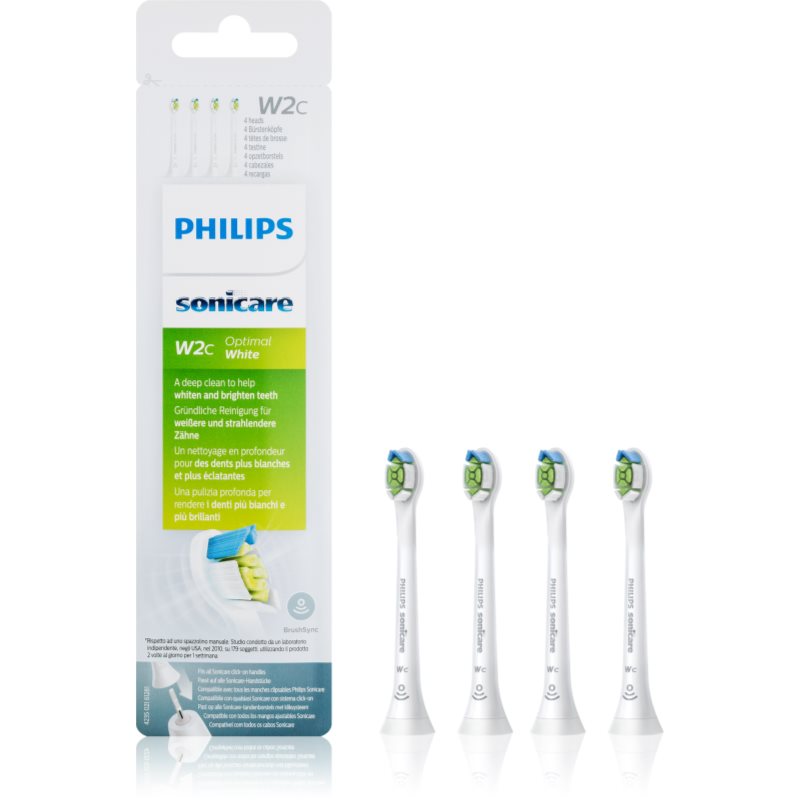 Philips Sonicare Optimal White Compact Hx6074/27 Testine Di Ricambio Per Spazzolino Mini 4 Pz