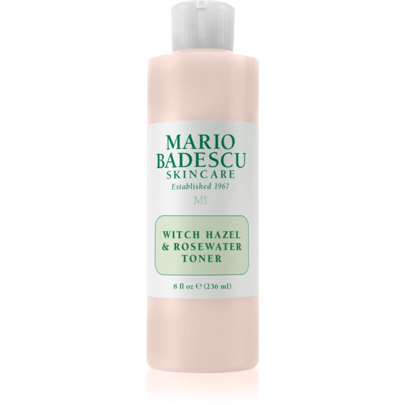 Mario Badescu Witch Hazel & Rosewater Toner Lozione Tonica Illuminante Con Acqua Di Rose 236 Ml