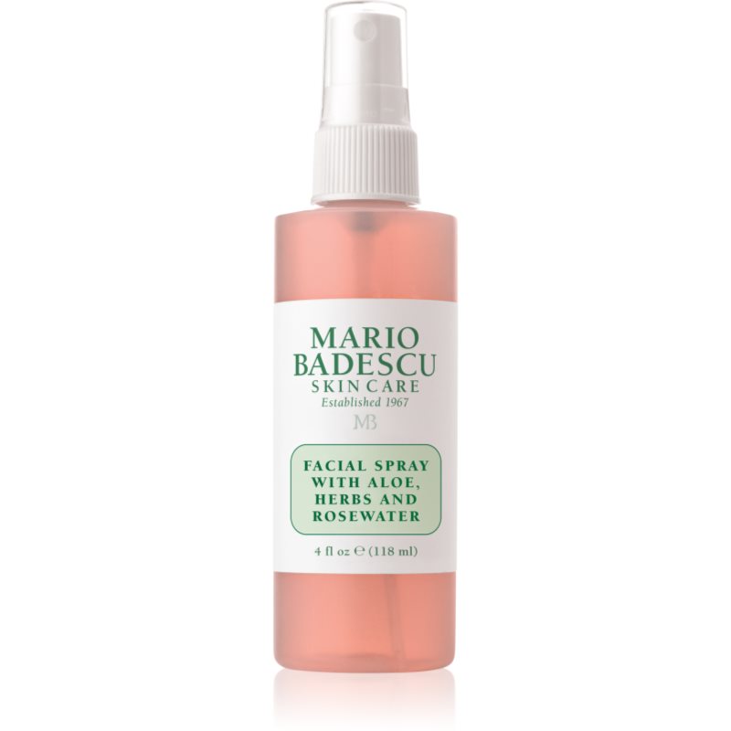 Mario Badescu Facial Spray With Aloe, Herbs And Rosewater Spray Tonificante Per Il Viso Illuminante E Idratante 118 Ml