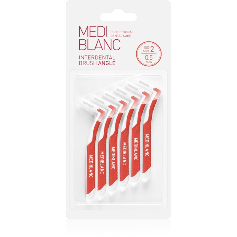 Mediblanc Interdental Pick-Brush Angle Scovolino Interdentale 6 Pz 0,5 Mm Red 6 Pz