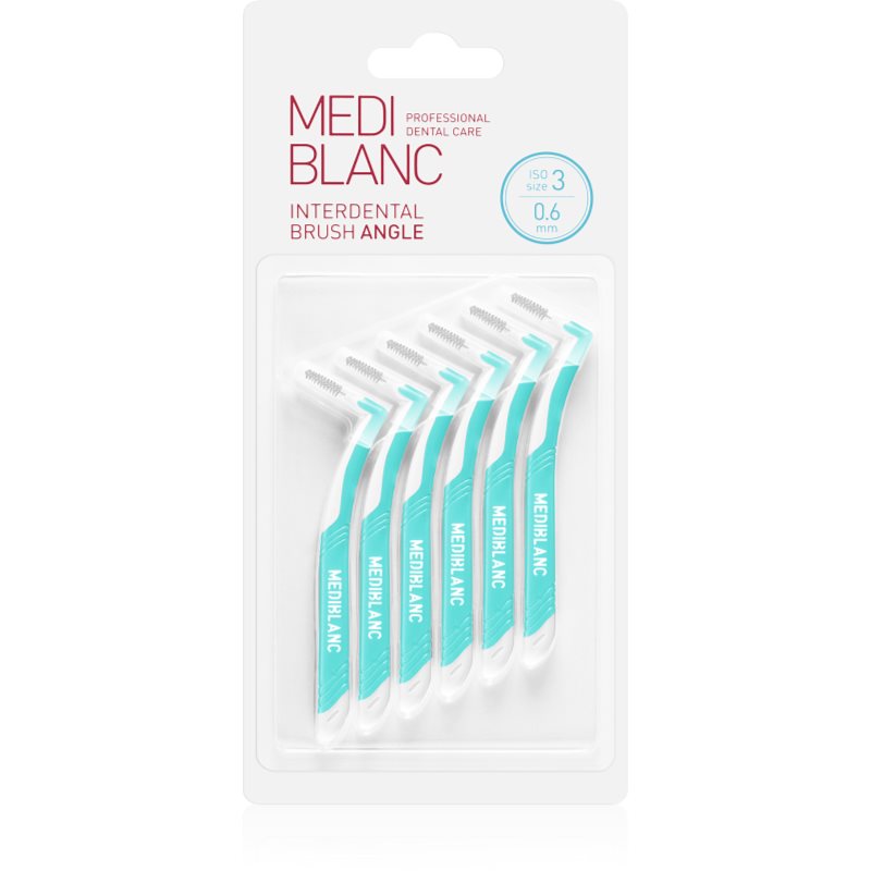 Mediblanc Interdental Pick-Brush Angle Scovolino Interdentale 6 Pz 0,6 Mm Blue 6 Pz