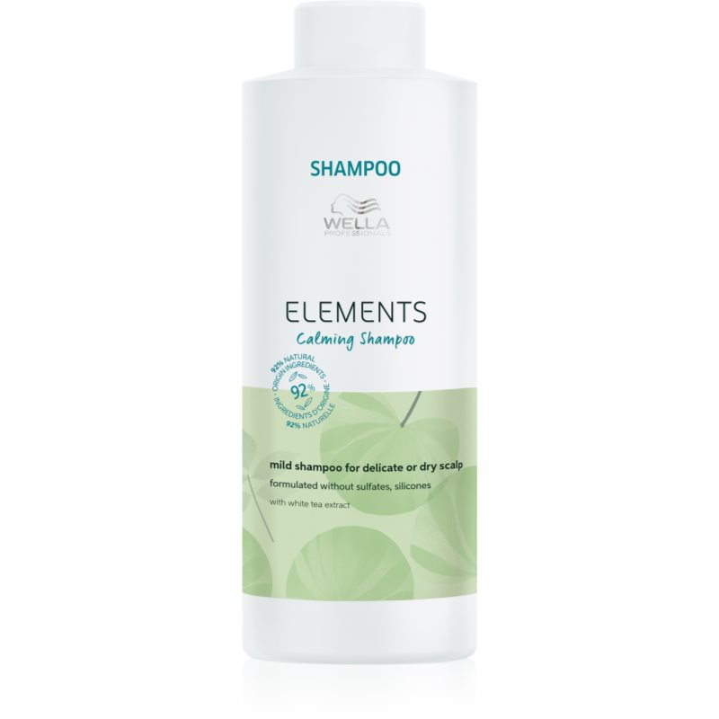 Wella Professionals Elements Calming Shampoo Lenitivo Per Cuoi Capelluti Sensibili 1000 Ml