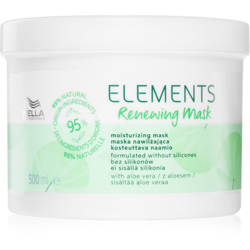 Wella Professionals Elements Renewing Maschera Ricostruttore Per Capelli Brillanti E Morbidi 500 Ml