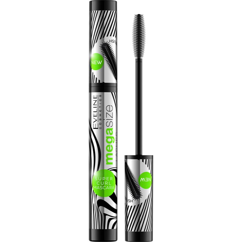 Eveline Cosmetics Megasize Mascara Per Ciglia Allungate E Curve 10 Ml
